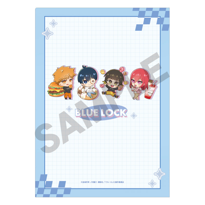 ブルーロック_シングルクリアファイル ブルー きゃらペコパーカー