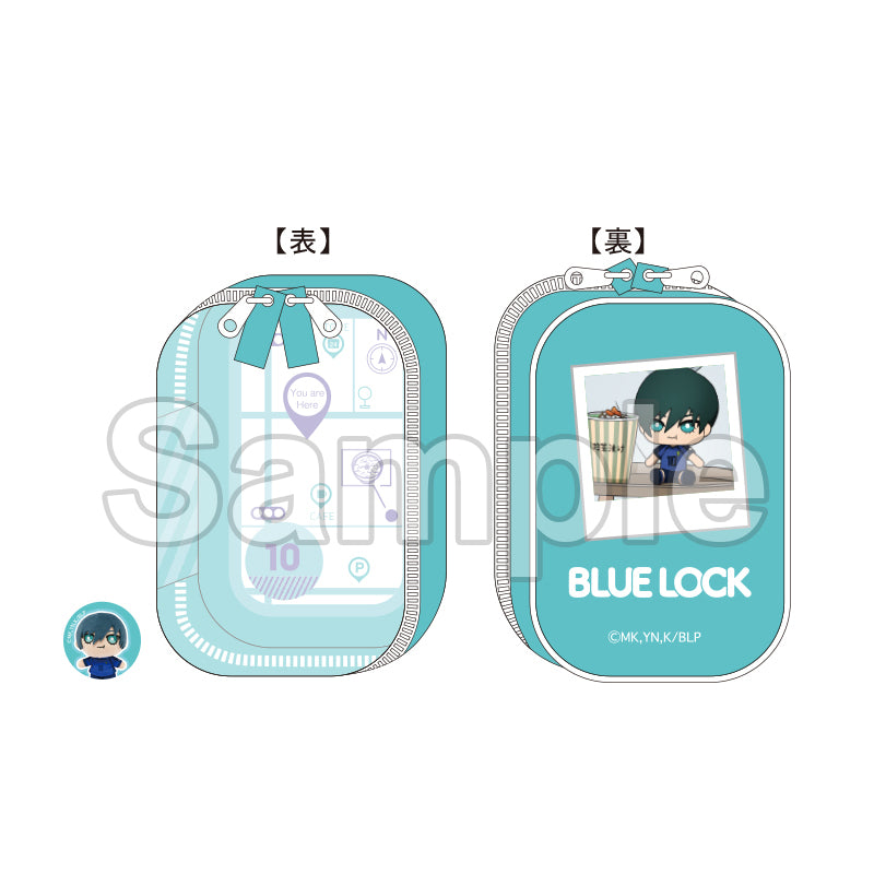 ブルーロック_ぬいポーチ ミニミニ缶バッジ付き 食べ歩き (糸師凛)