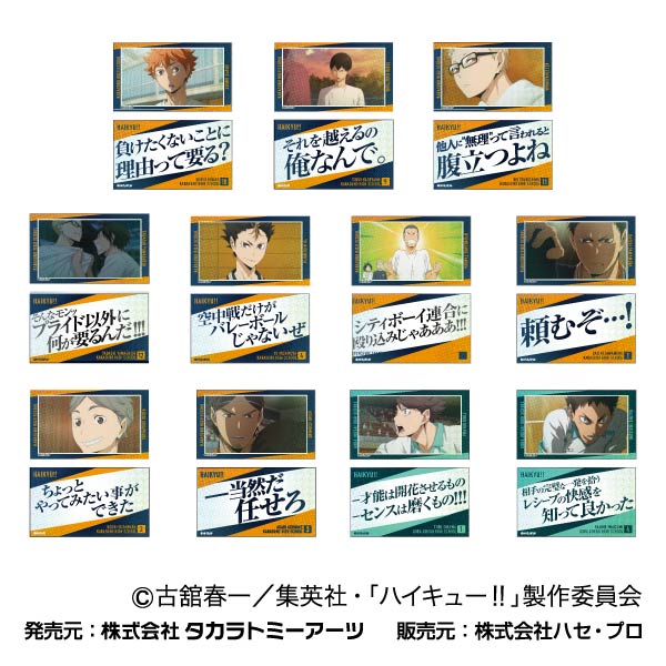 ハイキュー!!_キラッとメモリーカットステッカー 烏野高校・青葉城西高校BOX