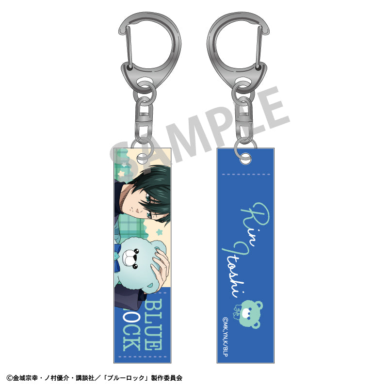 ブルーロック_アクリルスティックキーホルダー_糸師 凛_テディベア