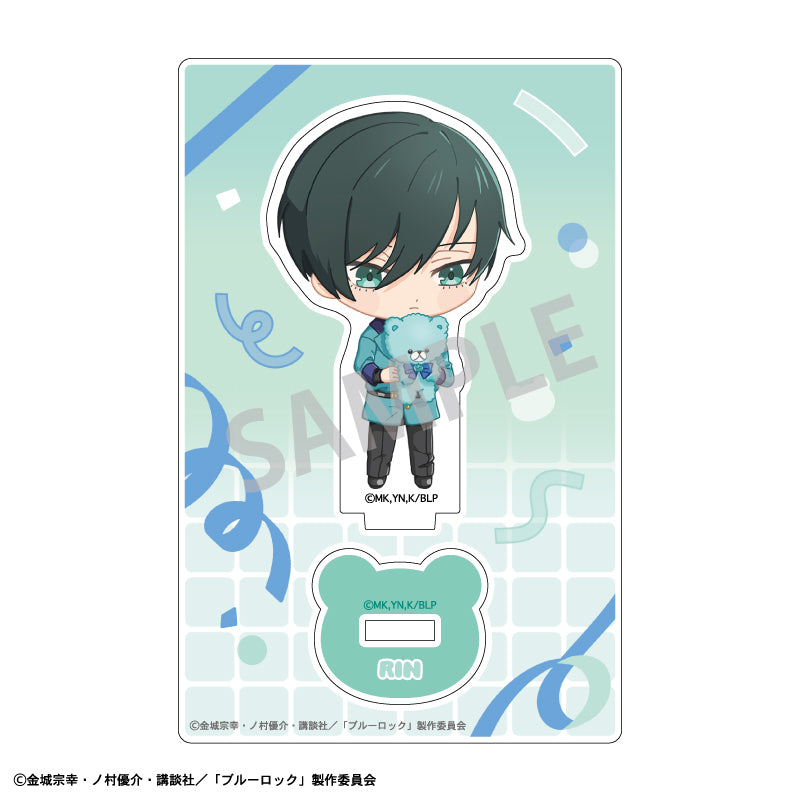 ブルーロック_ミニアクリルスタンド_糸師 凛_テディベア描き起こし