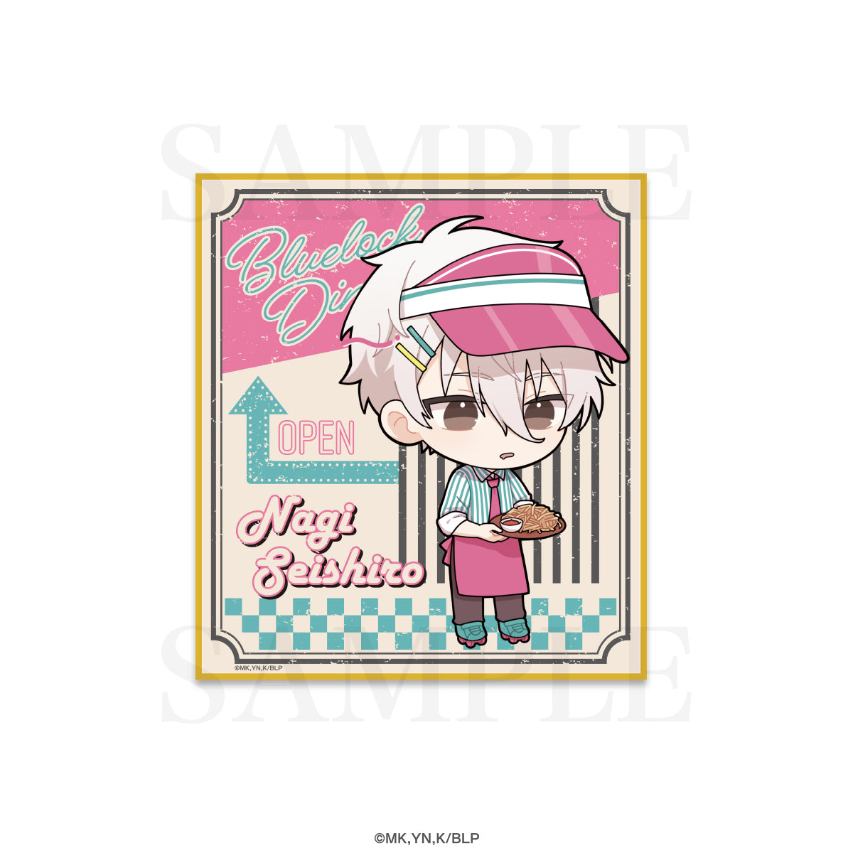 ブルーロック_BLUE LOCK DINERミニ色紙 / 凪 誠士郎