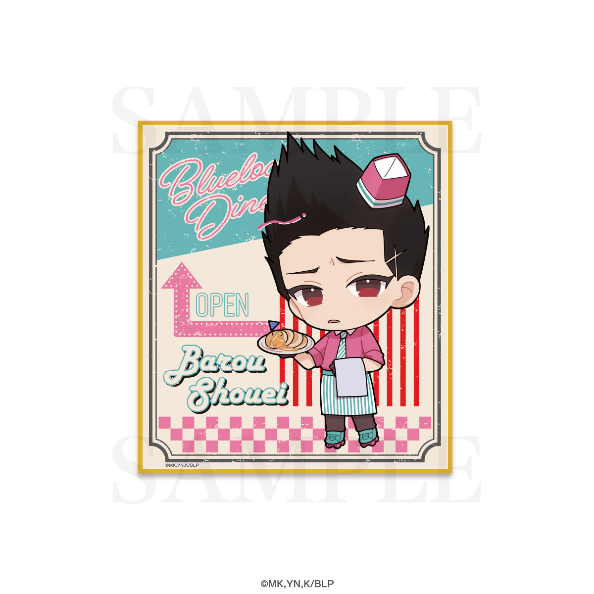 ブルーロック_BLUE LOCK DINERミニ色紙 / 馬狼照英