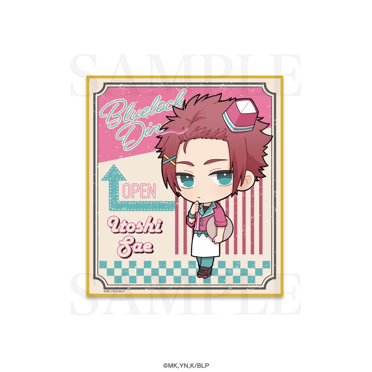 ブルーロック_BLUE LOCK DINERミニ色紙 / 糸師 冴