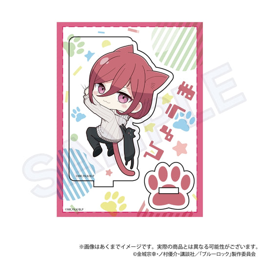 ブルーロック_ミニキャラスタンド ひっつきにゃんver. 千切 豹馬