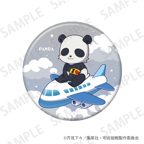 呪術廻戦_きらきら缶バッジ+75 飛行機ver. パンダ