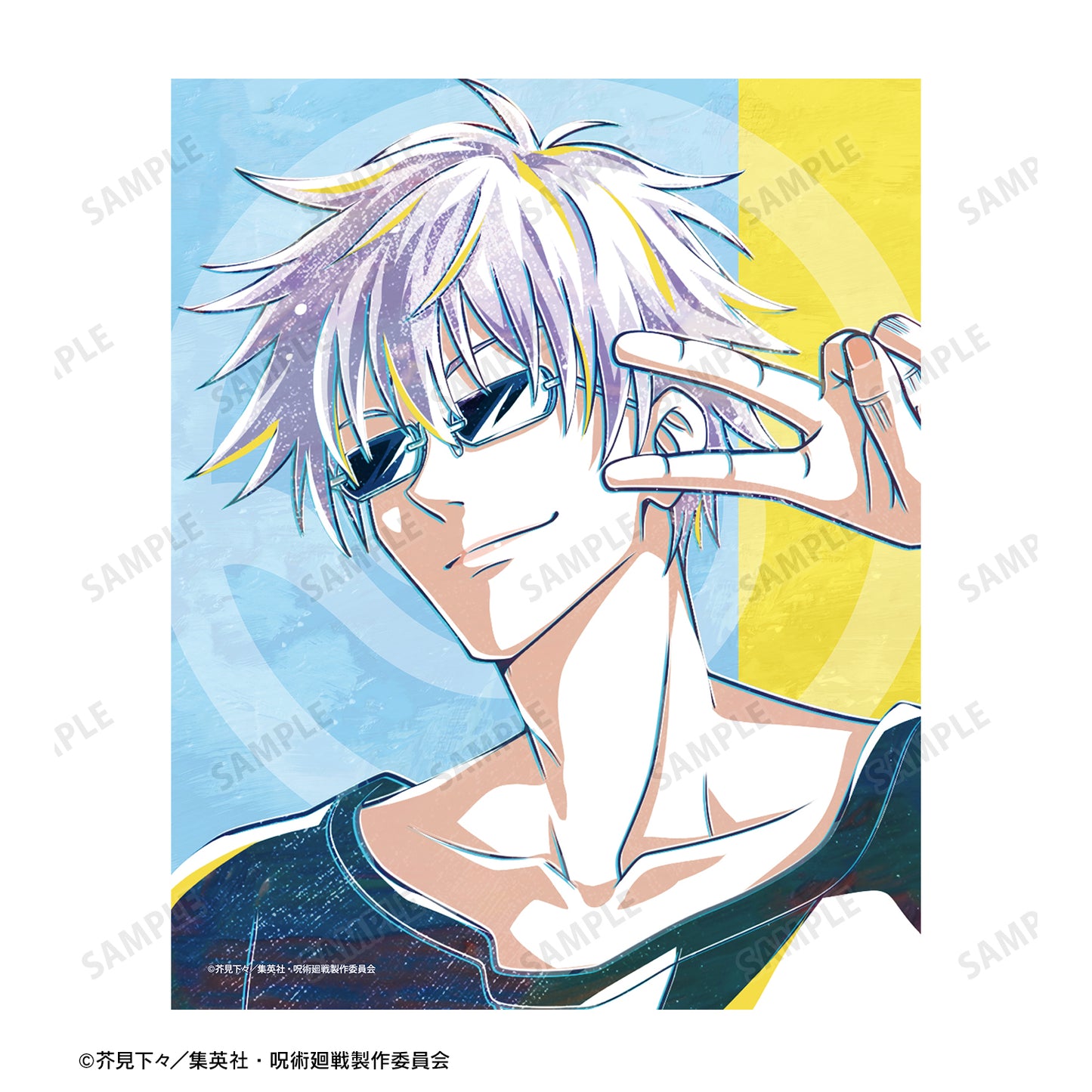 呪術廻戦_五条 悟 Ani-Art キャンバスボード