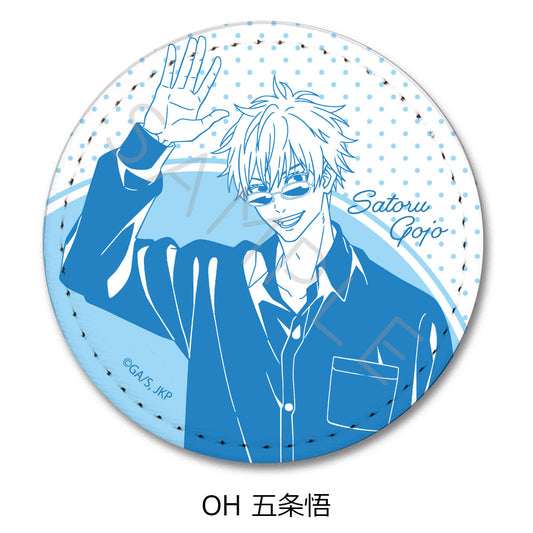 呪術廻戦 2期_第3弾 レザーバッジ(丸形) OH 五条悟
