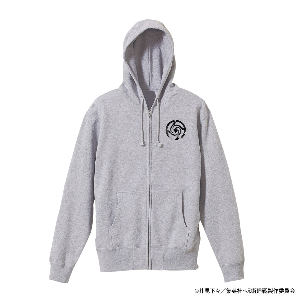 呪術廻戦_XL_五条 悟 ジップパーカー 渋谷事変ver./MIX GRAY