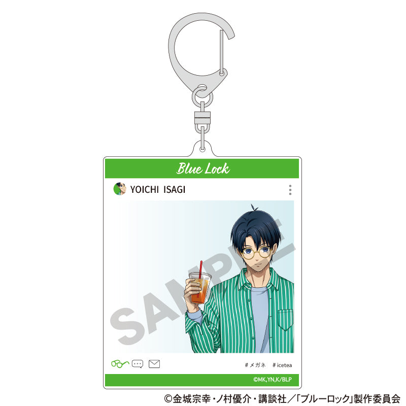 ブルーロック_SNS風アクリルキーホルダー 潔世一 休日メガネ