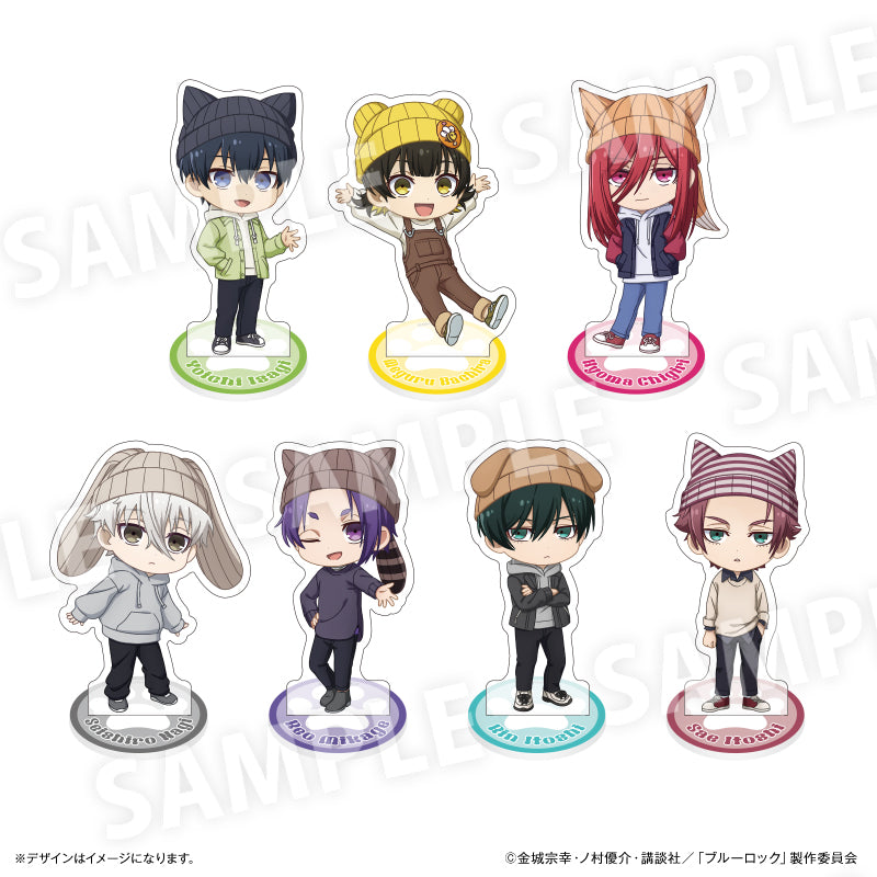 ブルーロック_ミニアクリルスタンド 耳ニットVer. 糸師 冴