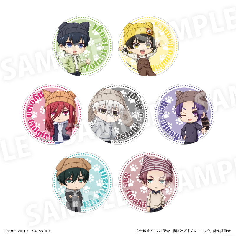 ブルーロック_缶バッジ全7種(ブラインド) 耳ニットVer. 単品