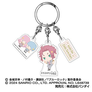 ブルーロック×サンリオキャラクターズ_3連アクリルキーホルダー 08 糸師冴×リトルツインスターズ