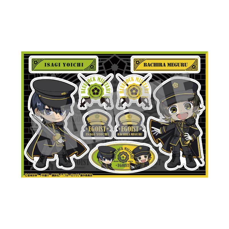 ブルーロック_ステッカー 潔 世一&蜂楽 廻 MILITARY ver.