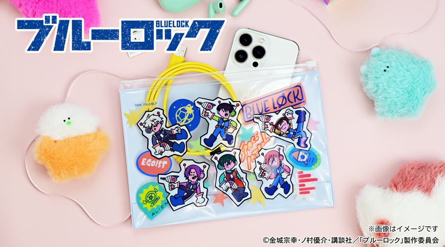 ブルーロック_水沢石鹸コラボ ガゼットスライダーポーチ(アッセンブル)