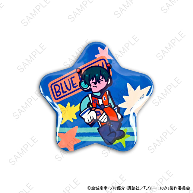ブルーロック_水沢石鹸コラボ 星型缶バッジ(糸師 凛)