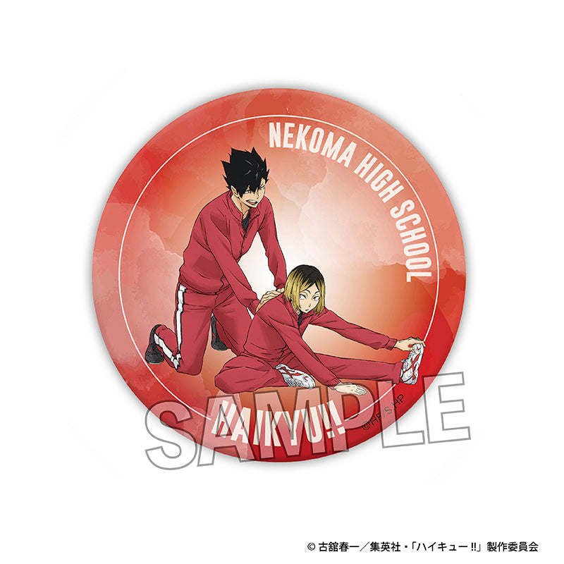 ハイキュー!!_ウォーミングアップ!! ギラギラ缶バッジ 黒尾鉄朗/孤爪研磨