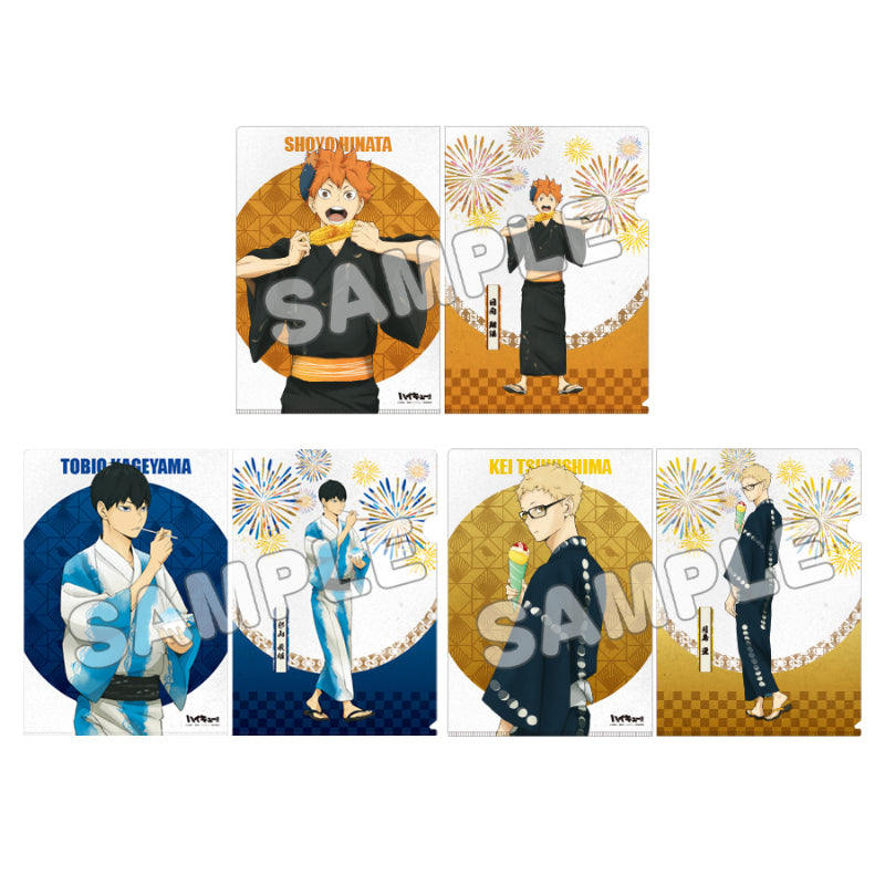 ハイキュー!!_縁日 和紙風クリアファイル3枚セット<烏野>