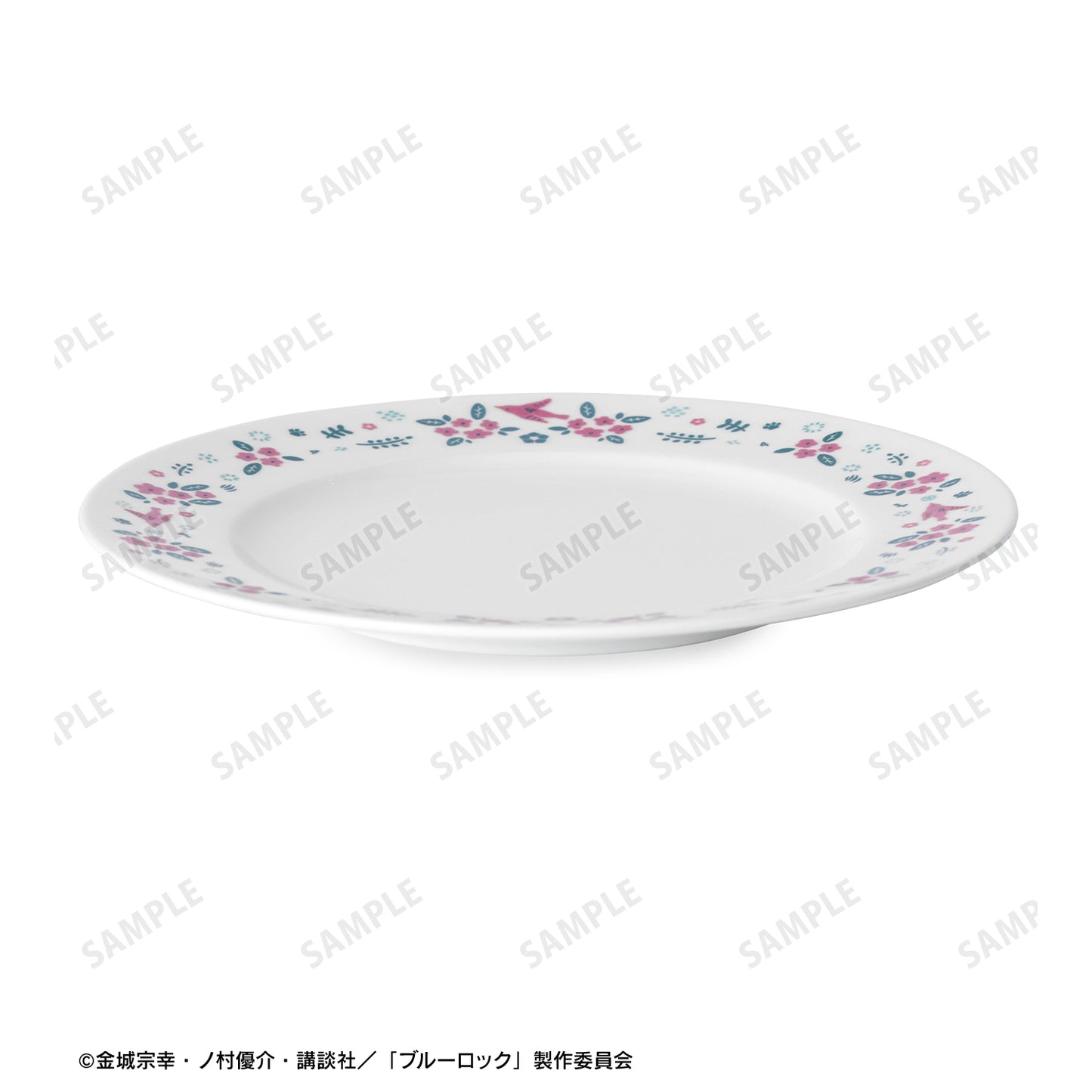 ブルーロック_ノリタケコラボ 千切 豹馬 フラワーバードデザイン プレート