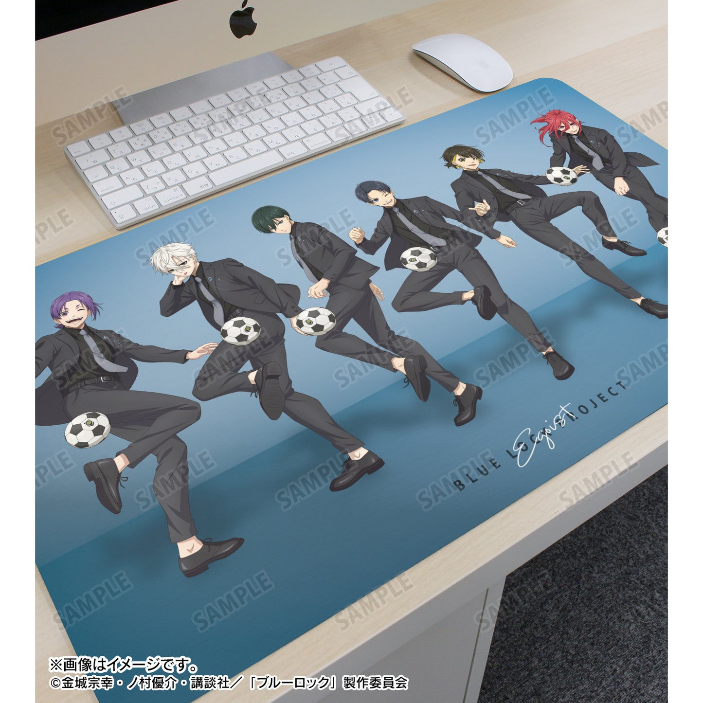 ブルーロック_描き下ろし 集合 スーツモデルver. マルチデスクマット