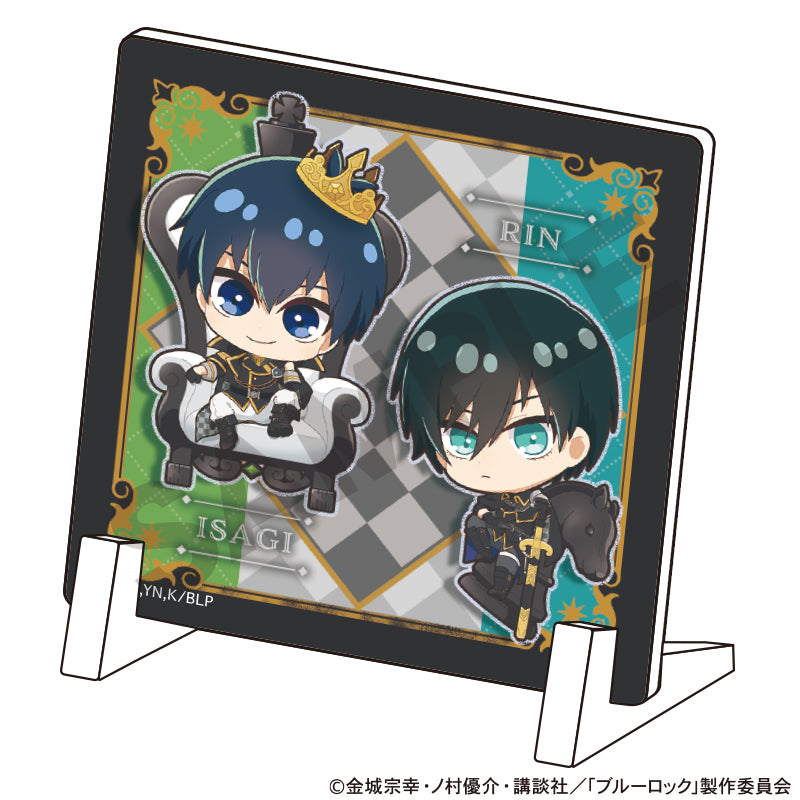 ブルーロック_ミニアクリルパネル 潔世一 糸師凛 ミニキャラ チェス