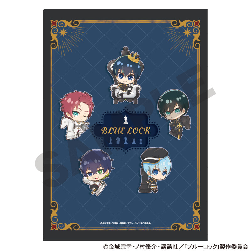 ブルーロック_シングルクリアファイル ブルー ミニキャラ チェス