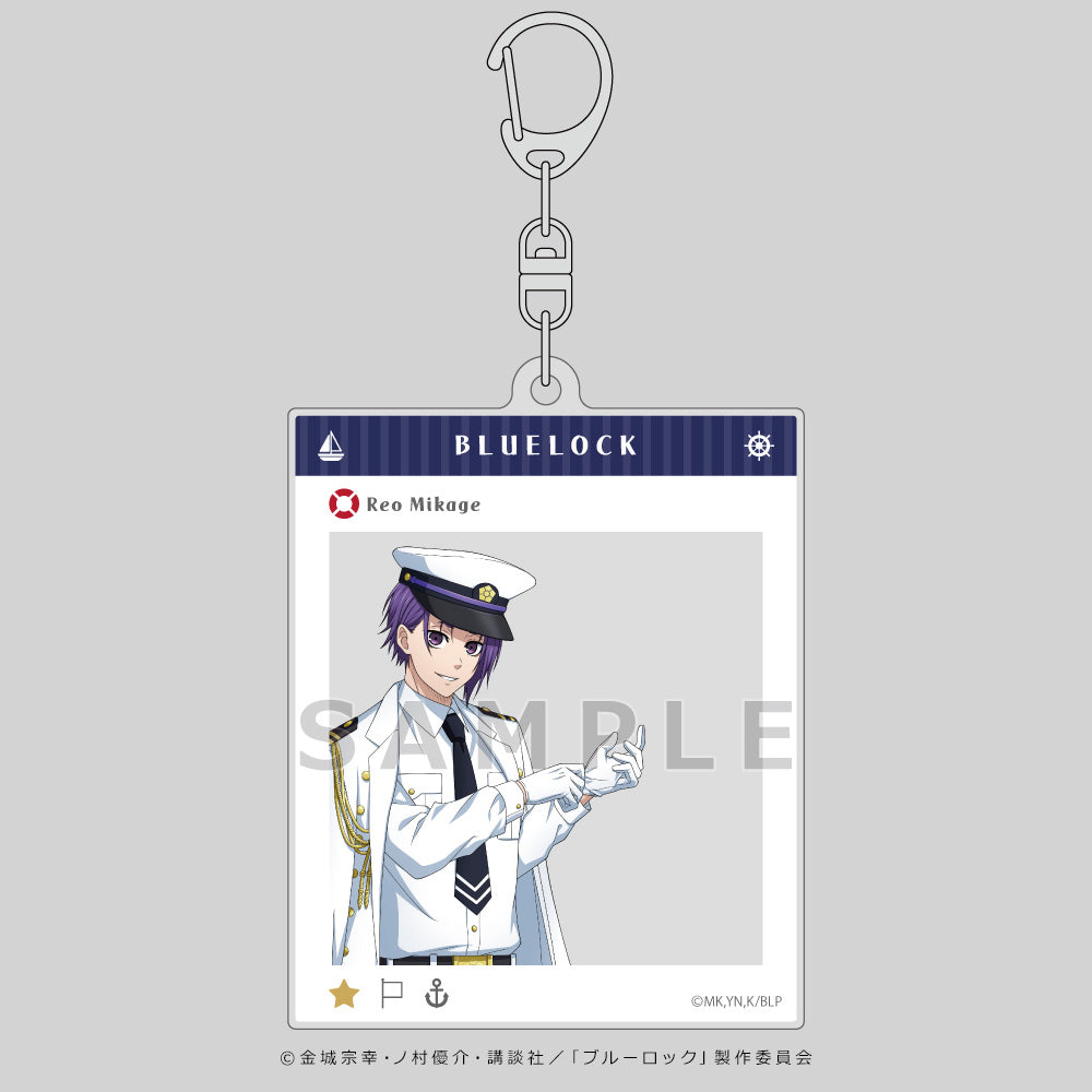 ブルーロック_描き下ろしオーロラアクリルキーホルダー(御影 玲王/マリンルック)