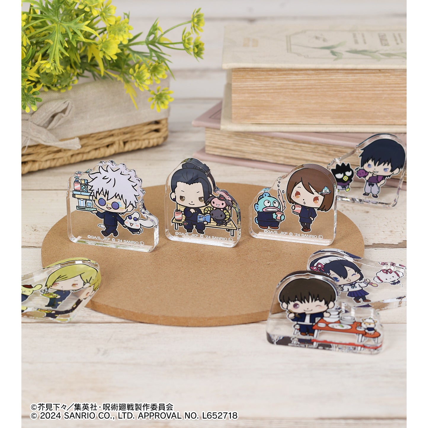 呪術廻戦×サンリオキャラクターズ_トレーディング 懐玉・玉折 アクリルマスコット(単位/BOX)【コンプリートBOX/10パック入り】