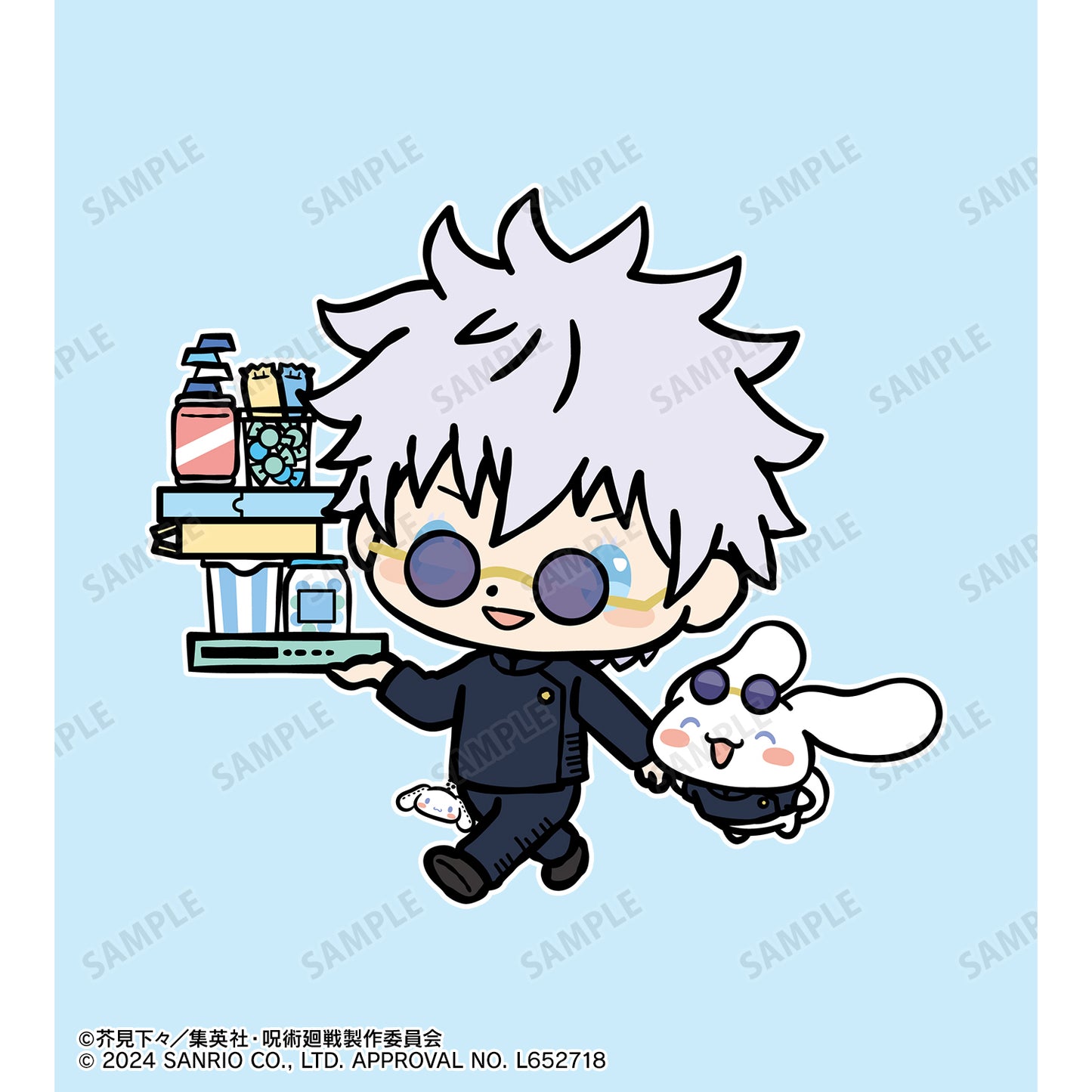 呪術廻戦×サンリオキャラクターズ_五条 悟×シナモロール 懐玉・玉折 スティックバルーン