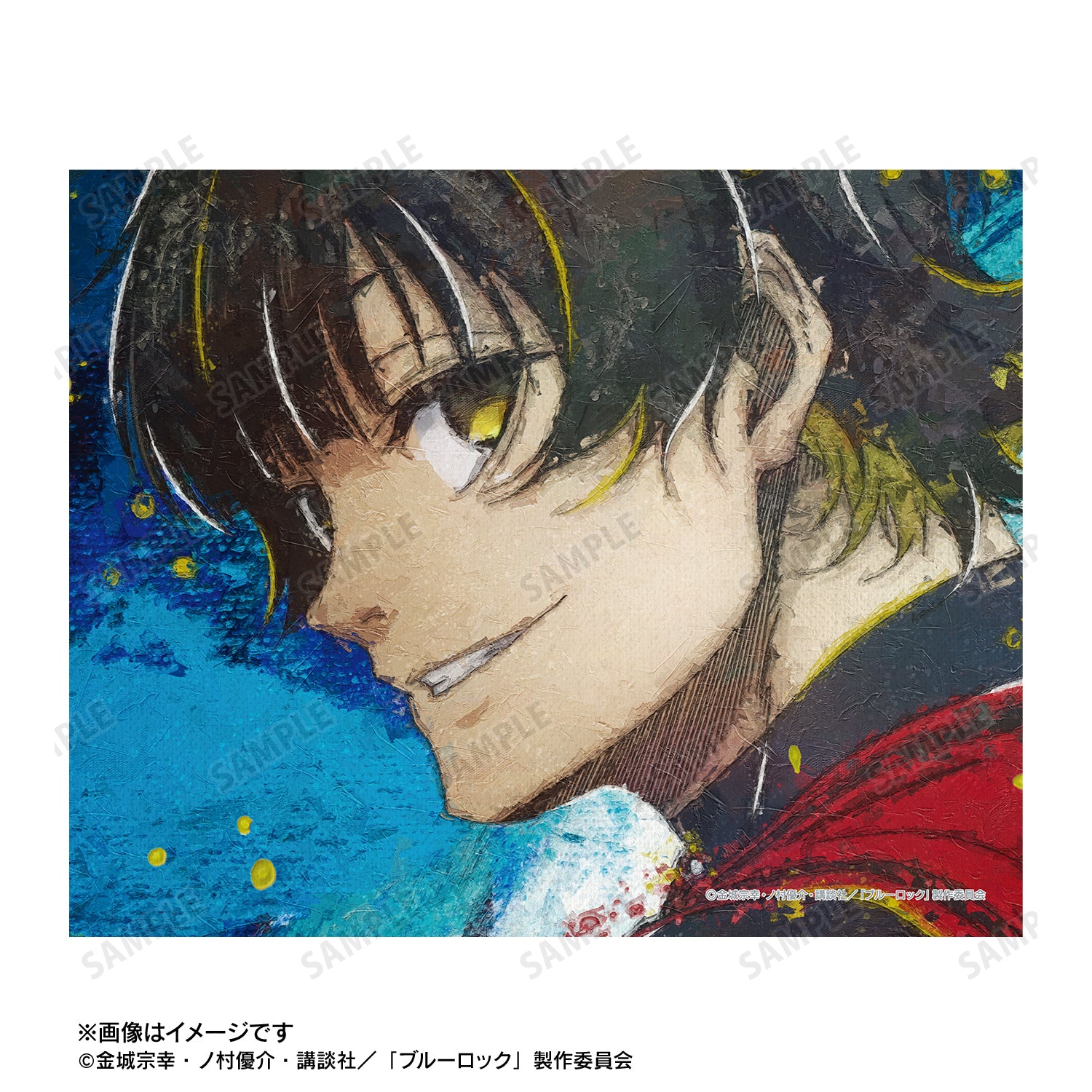 ブルーロック_蜂楽 廻 grunge CANVAS キャンバスボード