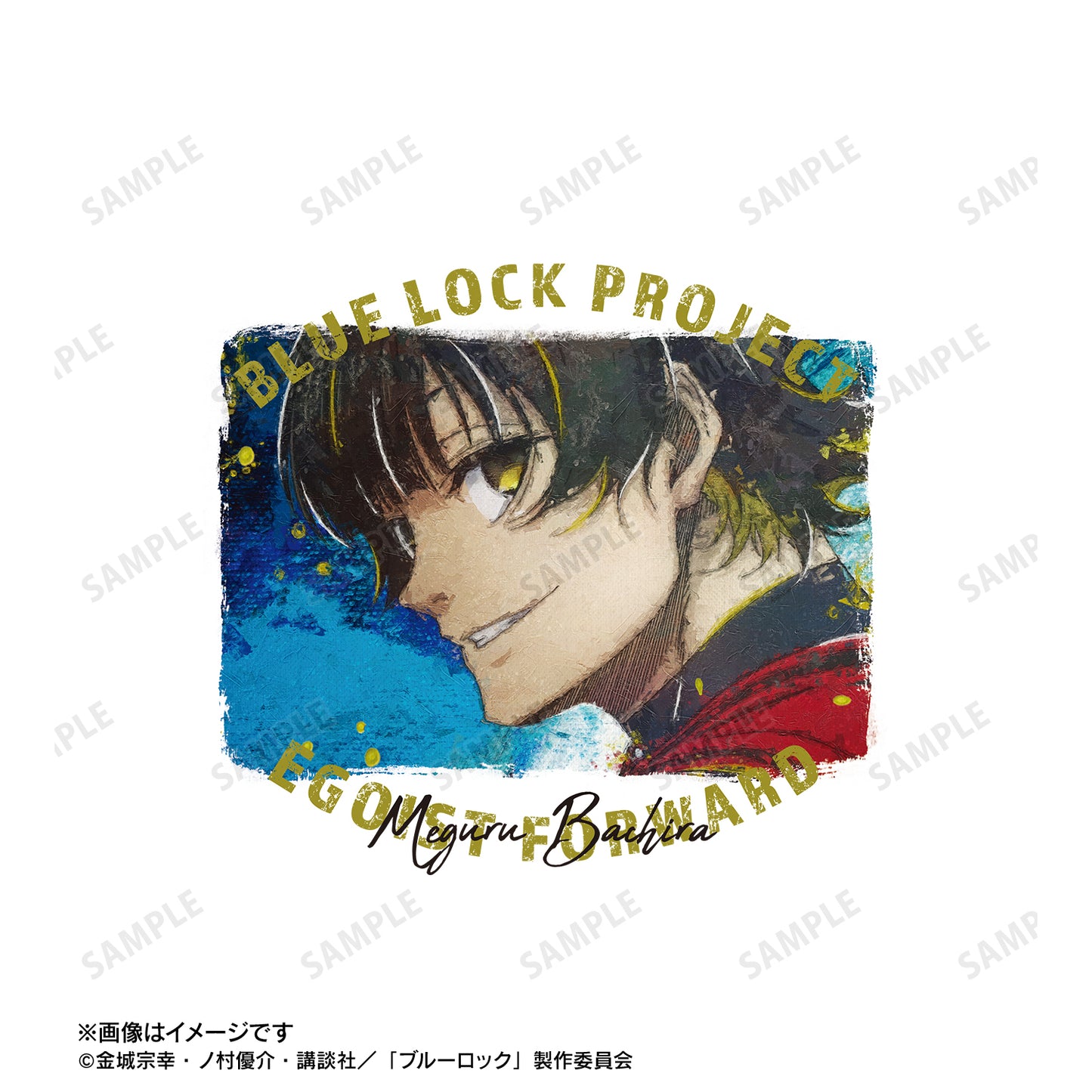 ブルーロック_蜂楽 廻 grunge CANVAS Tシャツメンズ