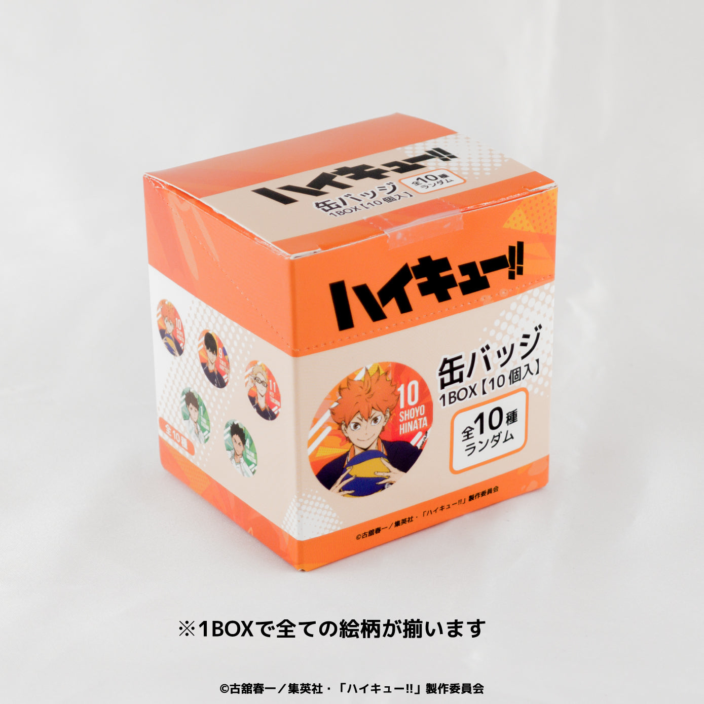 ハイキュー!!_ランダム缶バッジ BOX(全10種) 【コンプリートBOX/10個入り】