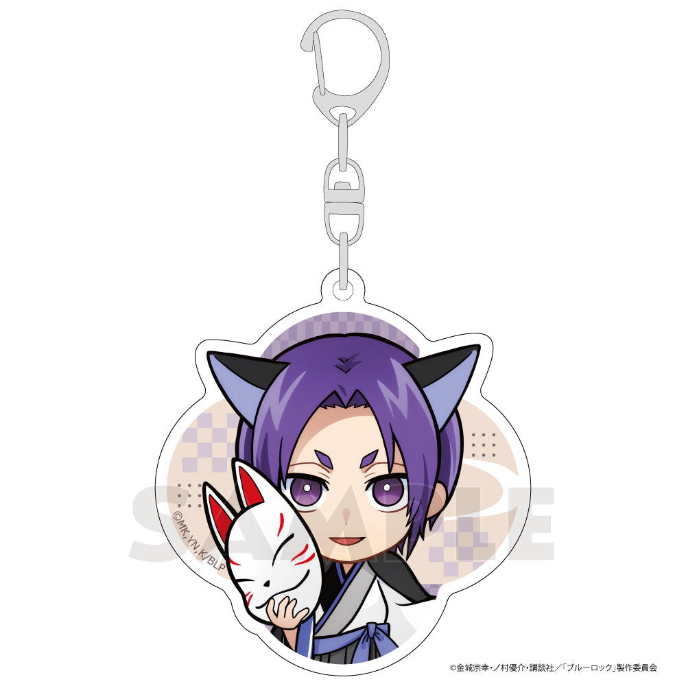ブルーロック_アクリルキーホルダー(御影 玲王/和服ケモミミ)