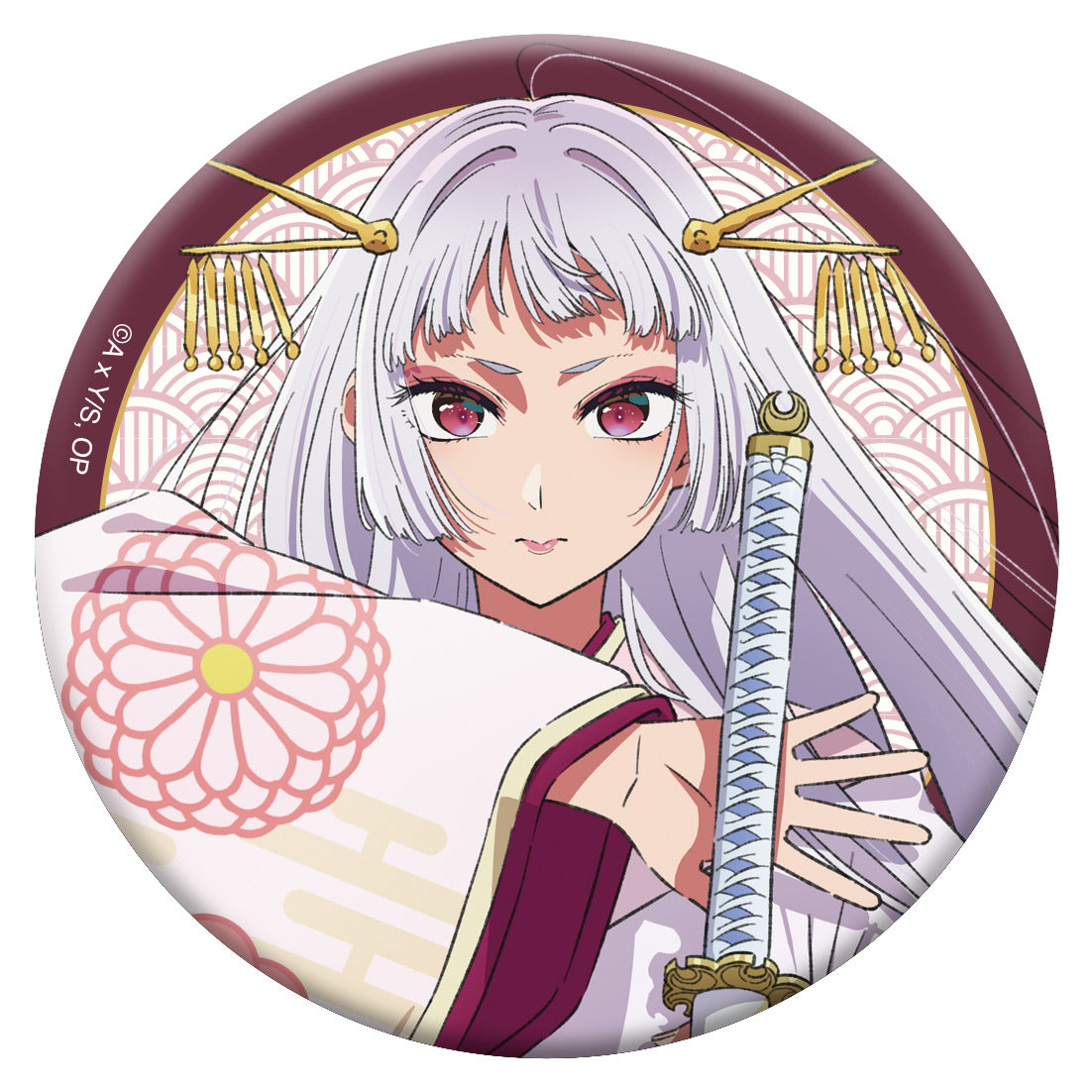 【推しの子】_グリッター缶バッジ/黒川あかね(鞘姫ver.)