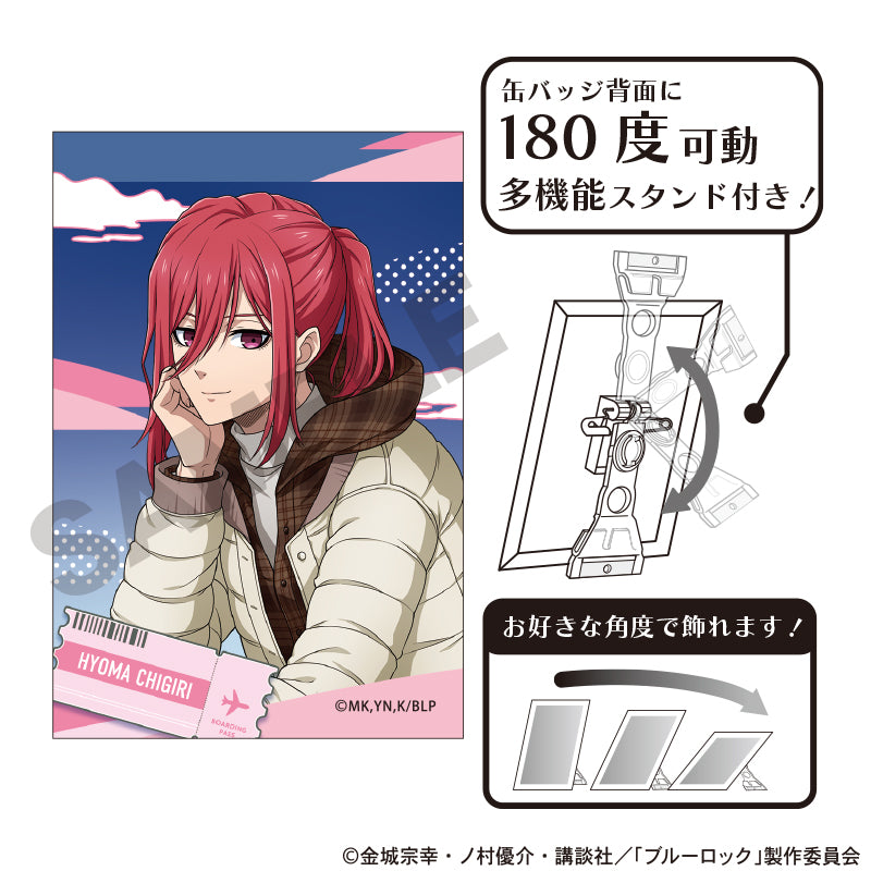 ブルーロック_アート缶バッジ 千切豹馬 旅行