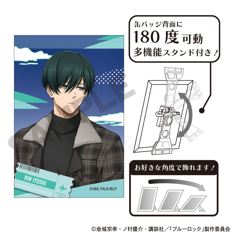 ブルーロック_アート缶バッジ 糸師凛 旅行