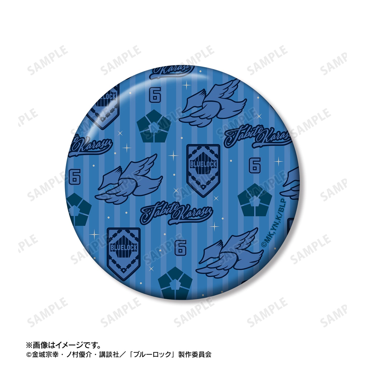 ブルーロック_烏 旅人 モチーフ 缶バッジ2個セット