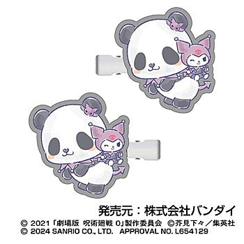 劇場版 呪術廻戦 0×サンリオキャラクターズ_ヘアクリップ 04 パンダ×クロミ