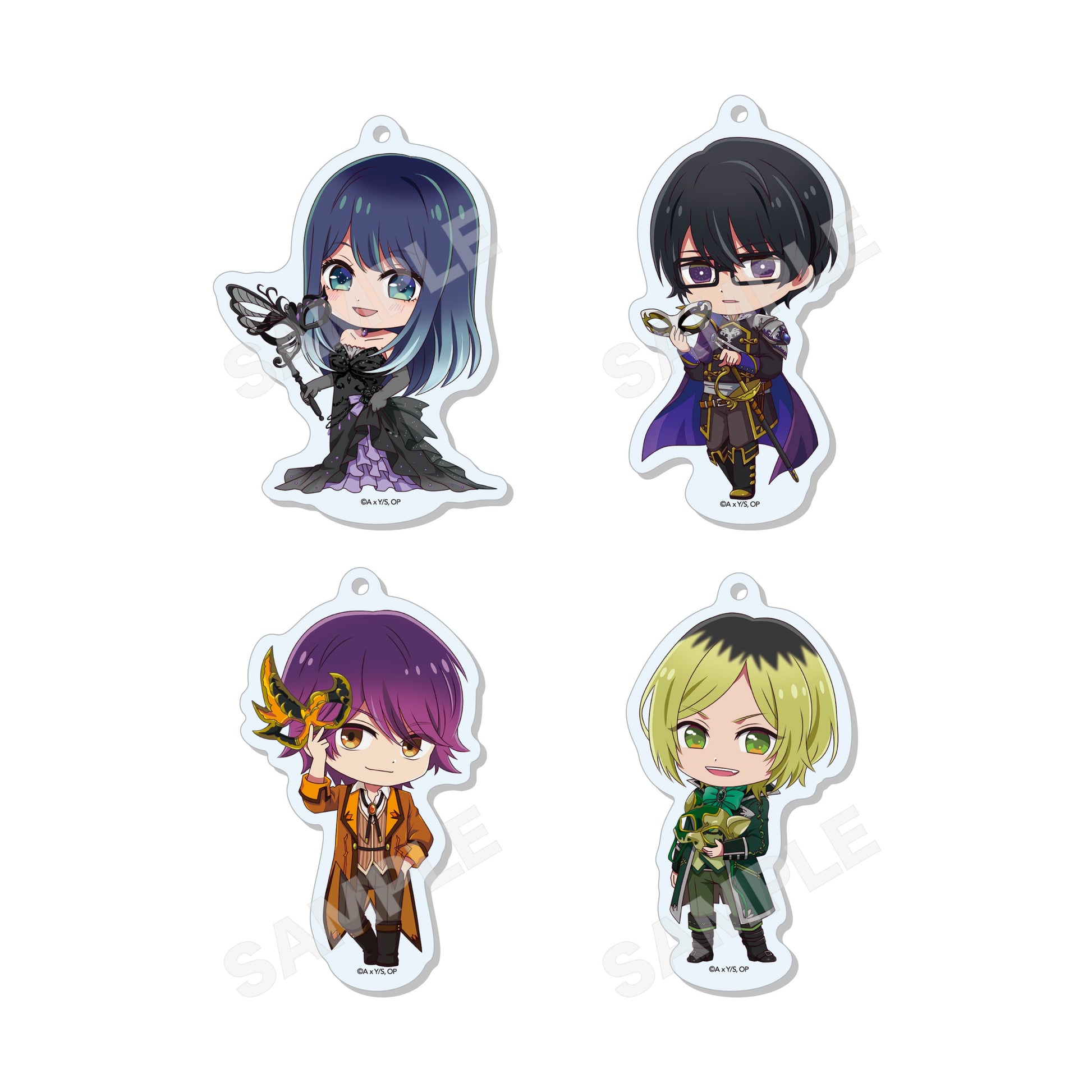 【推しの子】_まるっとスタンドキーホルダー /01 全9種(仮面舞踏会ver.) 【コンプリートBOX/9個入り】