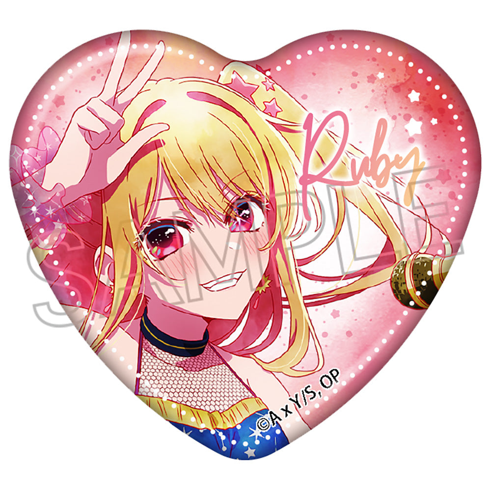 【推しの子】_ウェットカラーシリーズ ハート缶バッジ -Twinkle Star-【コンプリートBOX/5個入り】