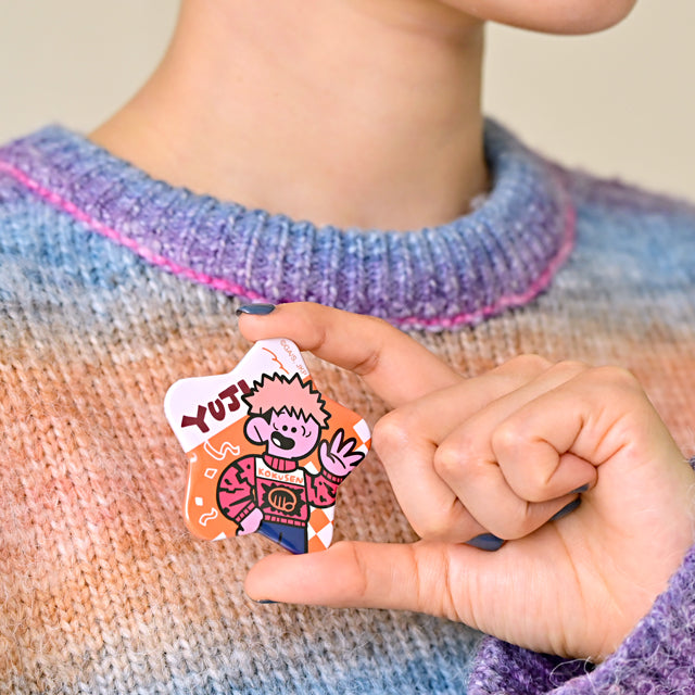 呪術廻戦_アグリーセーターパーティー! 星型缶バッジ(虎杖悠仁)