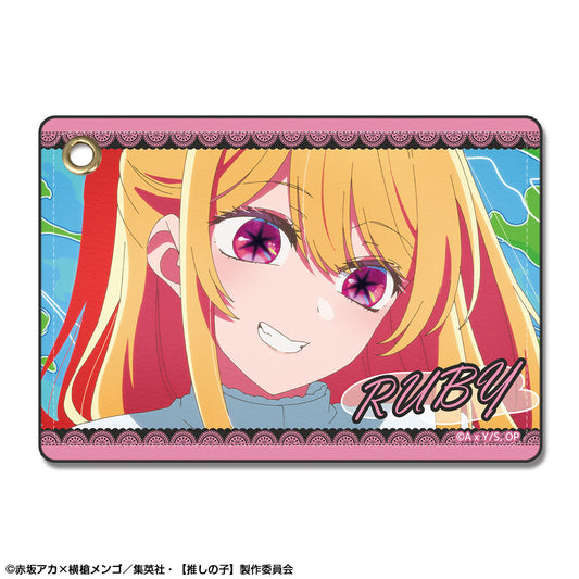 【推しの子】_レザーパスケース Ver.3 デザイン02(ルビー/B)