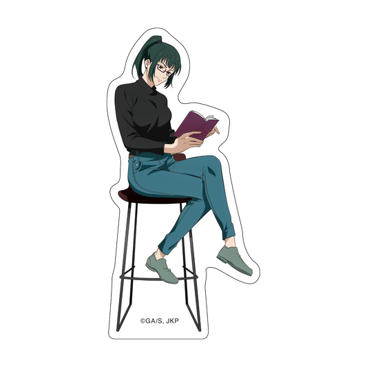 呪術廻戦 第2期_ダイカットステッカー/禪院真希 読書