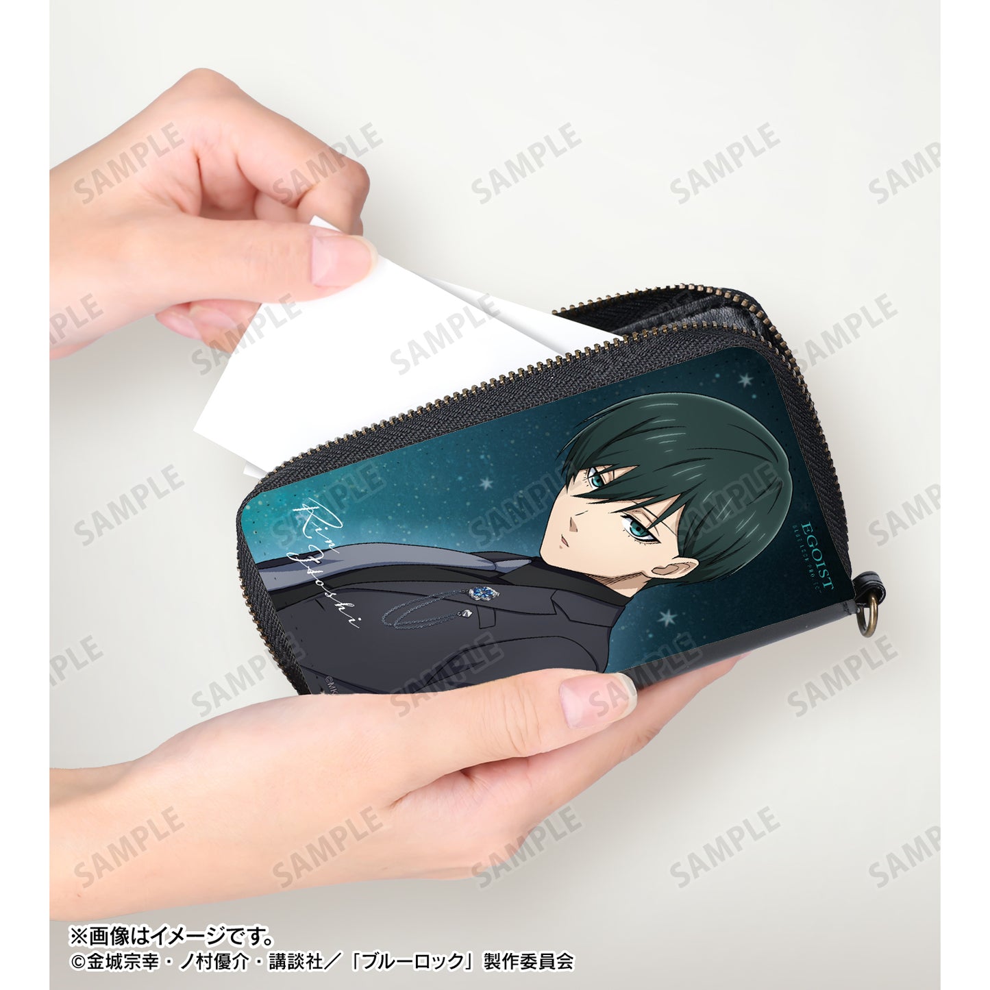 ブルーロック_描き下ろし 糸師 凛 スーツモデルver. カードポケット付きミニ財布