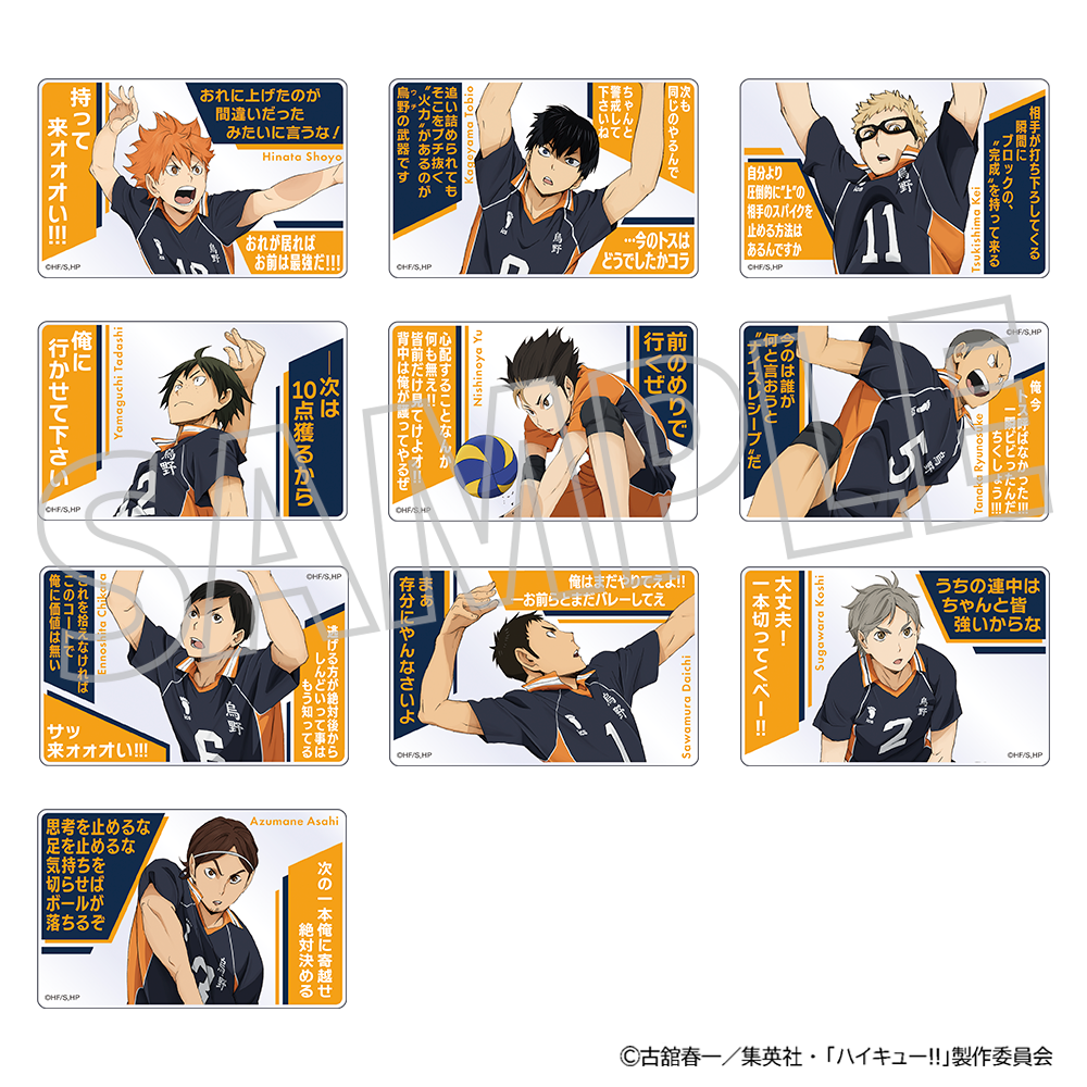 ハイキュー!!_アクリルブロックコレクション/烏野高校 【BOX/10パック入り】