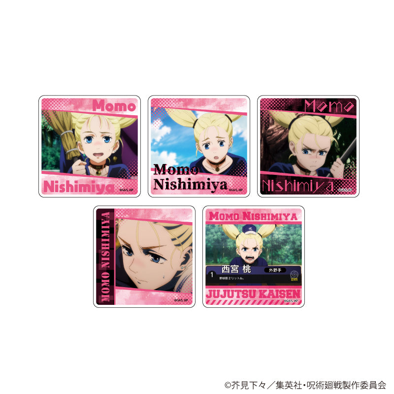 呪術廻戦_キャラアクリルバッジ 25/西宮 桃 BOX(全5種)【コンプリートBOX/5個入り】