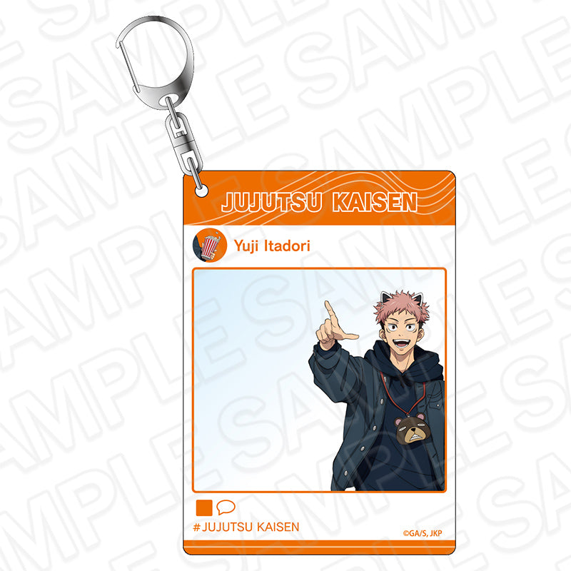 呪術廻戦_インスタントフォト風キーホルダー 虎杖悠仁 遊園地 ver.