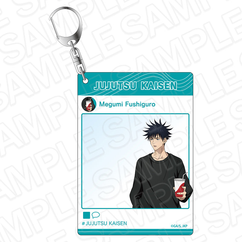 呪術廻戦_インスタントフォト風キーホルダー 伏黒 恵 遊園地 ver.