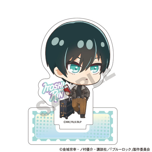 ブルーロック_アクリルスタンド 糸師凛 ミニキャラ旅行