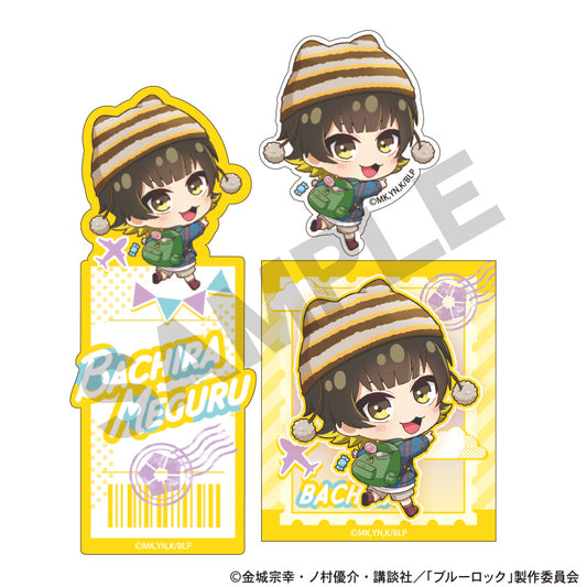 ブルーロック_ステッカーセット 蜂楽廻 ミニキャラ旅行